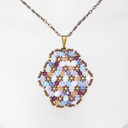 Pendant 45cm - Shea Oval-Bronze Chain - Pendant 45cm - Laiton bronze